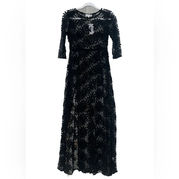 Showpo BRAND NEW Black see through dress size 8